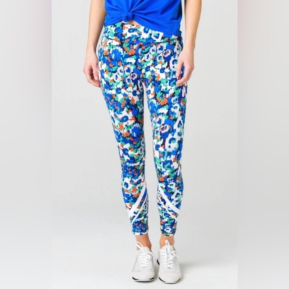 Tory Sport Printed Chevron 7/8 Leggings Size XS - Picture 1 of 8